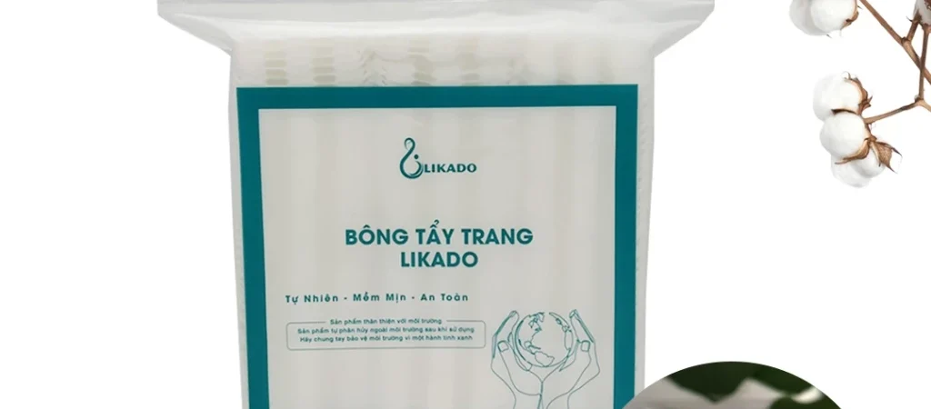 Bông tẩy trang Cotton Likado 222 miếng