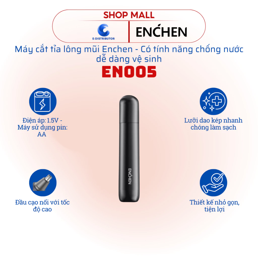 [HỎA TỐC] Máy tỉa lông mũi Enchen EN005 – Hàng chính hãng