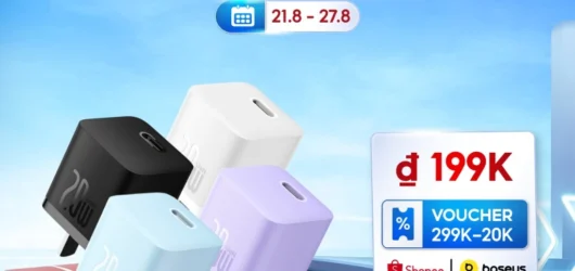 Củ sạc nhanh BASEUS PD 20W GaN5 1C — Tương thích i14/13/12 Pro Max