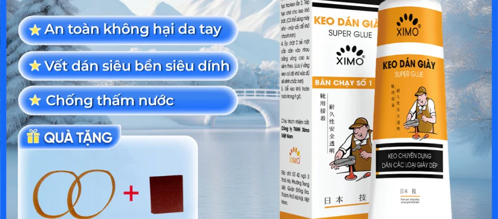 Keo dán giày thể thao XIMO KDG06 – siêu dính, trong suốt