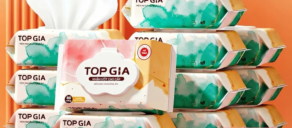 Khăn ướt cao cấp Topgia 80 tờ – không cồn, không parabens