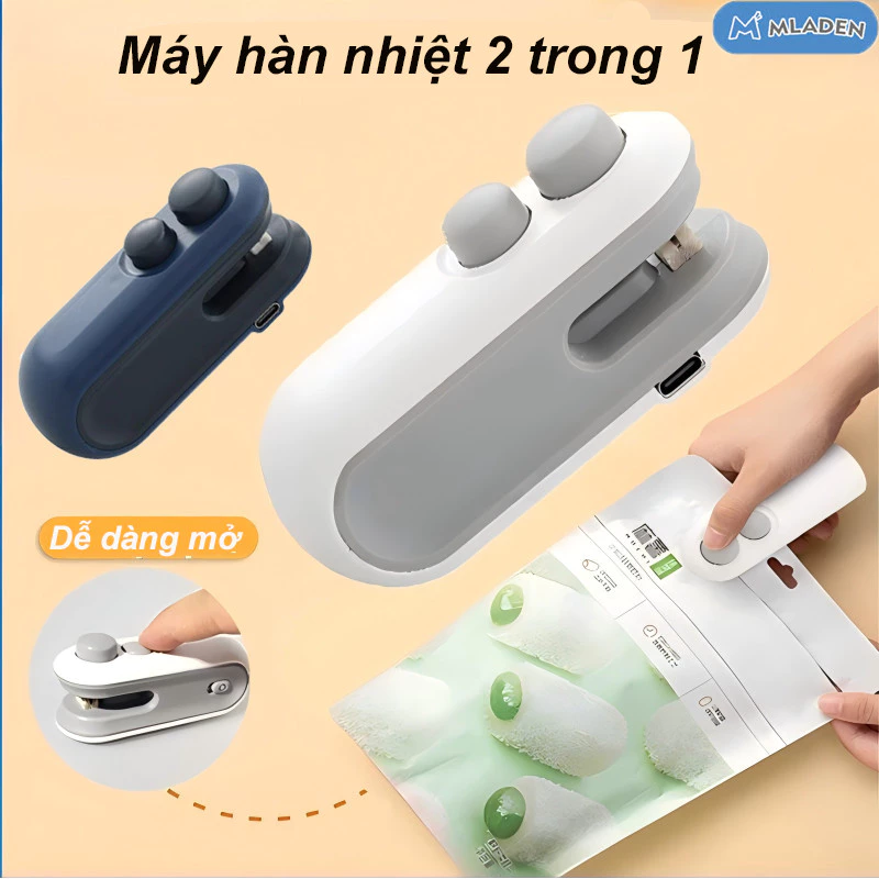 Máy hàn miệng túi mini – kẹp hàn nhiệt cho túi nylon, dễ mang theo