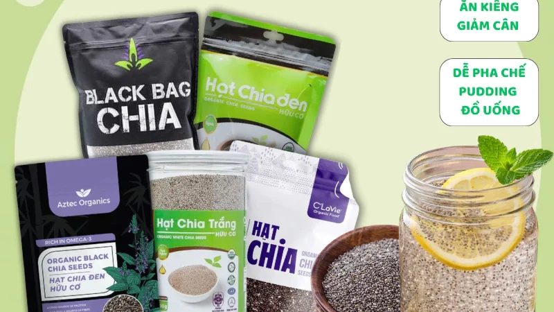 Hạt chia hữu cơ Úc–Peru 500g | Wellbeing – Eat Clean