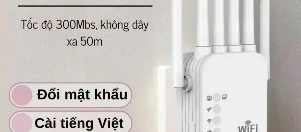 Bộ kích WiFi 6 râu 1200 – sóng mạnh, kết nối xuyên tường
